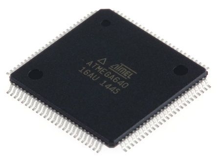 Microchip Microcontrôleur, 8bit, 8 Ko RAM, 64 Ko, 16MHz, TQFP 100, Série ATmega