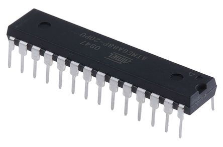 Microchip ATMEGA88P-20PU, 8bit AVR Microcontroller, ATmega, 20MHz, 8 KB Flash, 28-Pin PDIP