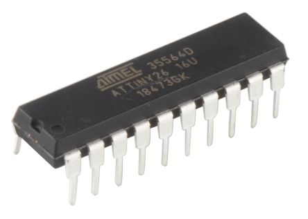 Microchip Mikrocontroller ATtiny26 AVR 8bit THT 2 KB PDIP 20-Pin 16MHz 128 B RAM