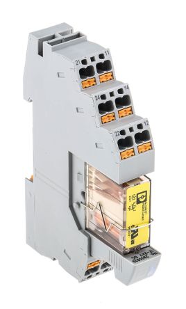 Phoenix Contact RIF-1-RPT-LDP-24DC/2X21/FG Interface Relais, 24V Dc / 24V Dc 24V Dc, 2-poliger Wechsler DIN-Schienen
