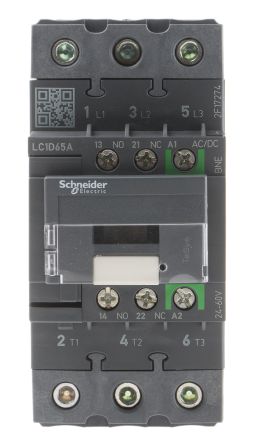 Schneider Electric 接触器, LC1D系列, 3极, 触点65 A, 触点电压690 V 交流