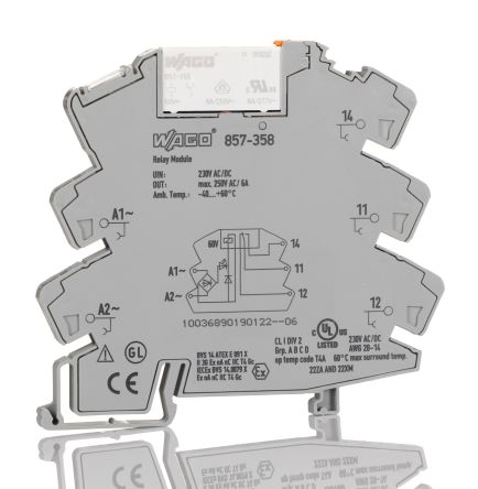 Wago Interface Relais 230V Ac/dc DIN-Schienen 250V Ac