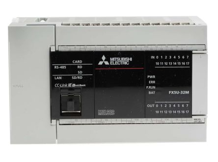 Mitsubishi Unité Centrale, Série MELSEC IQ-F, 16 Entrées, 16 Sorties, Analogique
