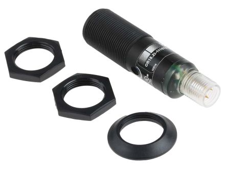 Baumer OR18 Zylindrisch Optischer Sensor, Diffus, Bereich 0 → 800 Mm, PNP Ausgang, 4-poliger M12-Steckverbinder
