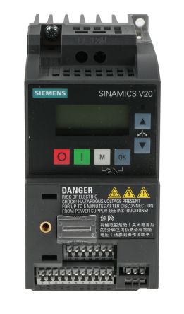 Siemens Inverter, 0,75 W, 230 V C.a., 1 Fase, 0 → 550Hz