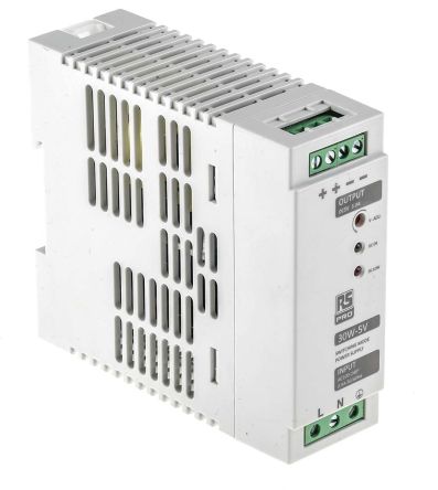 RS PRO Switch-Mode DIN-Schienen Netzteil 30W, 230V Ac, 5V Dc / 5A