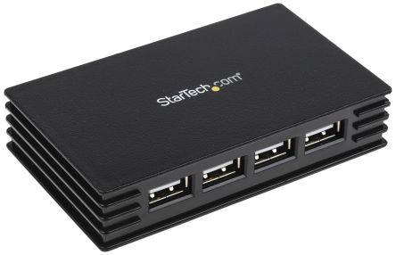 StarTech.com 4 Port USB 2.0 USB A Hub, AC Adapter - UK Plug Powered, 100 X 60 X 20mm