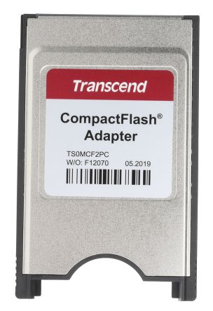Transcend Lector De Tarjetas TS0MCF2PC, Interno, PCMCIA Tipo II, PCMCIA Tipo III Para Compact Flash Type I