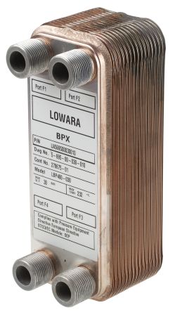 LN569500040003 Xylem, Brazed Plate Heat Exchanger, 214.5 x 80.7 x 24.1mm, 144-9312
