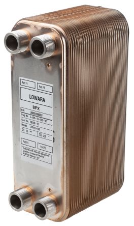 赛莱默 液热交换器, BP410系列, 铜散热器, 309.6 x 112 x 24.1mm