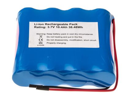 RS PRO Bloc Batterie Rechargeable 3.7V Lithium-Ion 10.4Ah 73 X 68 X 19 Mm X 4