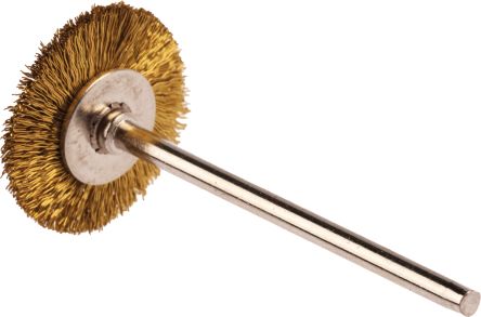RS PRO Brass Circular Abrasive Brush, 21.6mm Diameter