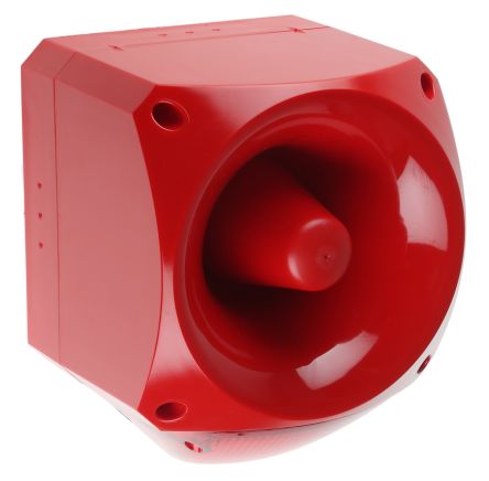 Klaxon PNC LED Dauer-Licht Alarm-Leuchtmelder Rot / 120dB, 10 → 60 V Dc