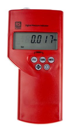 RS PRO Differential Manometer ±0,1 % Mit Leckprüfung, 0mbar → 350mbar, ISO-kalibriert