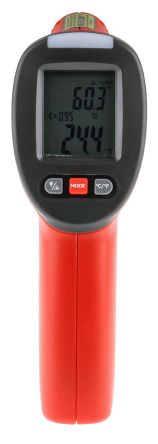 RS PRO Thermomètre Infrarouge RS-8662 Max. +260°C, Optique 12:1, Etalonné RS