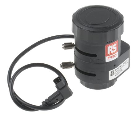 RS PRO CCTV-Linse 1/2.7 In, 1/3 In, 1/4 In, F1.4, 2.8 → 12mm Brennweite, ø 34mm