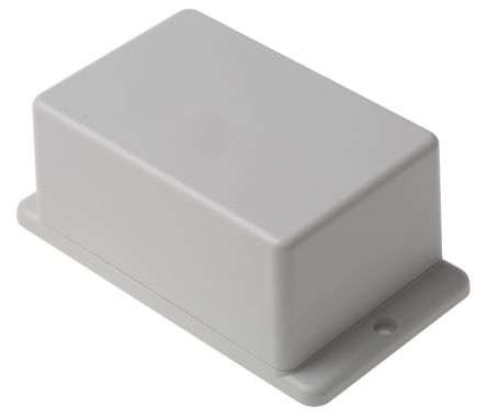 RS PRO White ABS Enclosure, Flanged, White Lid, 127 X 70.6 X 50.5mm