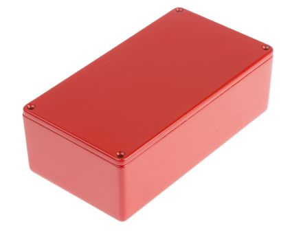 RS PRO Aluminium Gehäuse Rot Außenmaß 120 X 65.5 X 39.75mm IP54
