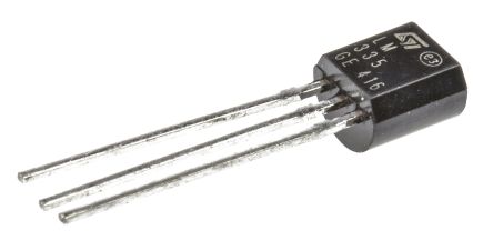 STMicroelectronics Spannung Temperatursensor ±5°C THT, 3-Pin, Analog -40 Bis +100 °C.