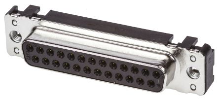 HARTING D-Sub Standard Sub-D Steckverbinder Buchse, 25-polig / Raster 2.76mm, Durchsteckmontage Lötanschluss