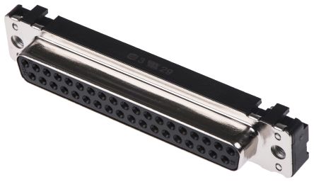 HARTING Sub-D Steckverbinder Buchse, 37-polig / Raster 2.76mm, Durchsteckmontage Lötanschluss