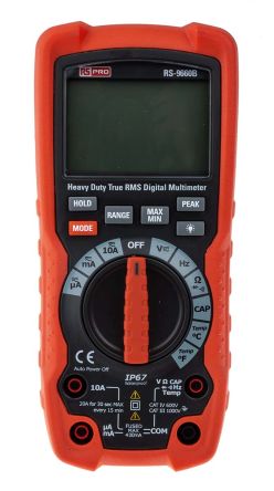 RS PRO RS-9660B. HandDigital Multimeter, CAT III, CAT IV 1000V Ac / 10A Ac, 40MΩ