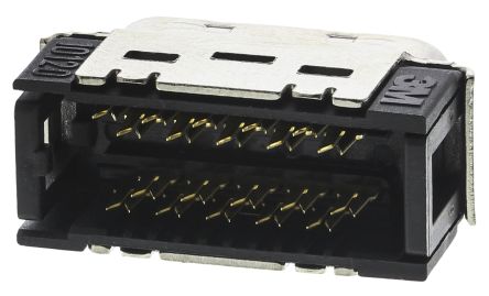 3M 101 Sub-D Steckverbinder D Stecker Abgewinkelt, 20-polig / Raster 1.27mm, Kabelmontage IDC