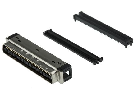 3M Conector SCSI,, Macho, 68 Contactos, Montaje De Cable, Ángulo De 90°, Paso 1.27mm