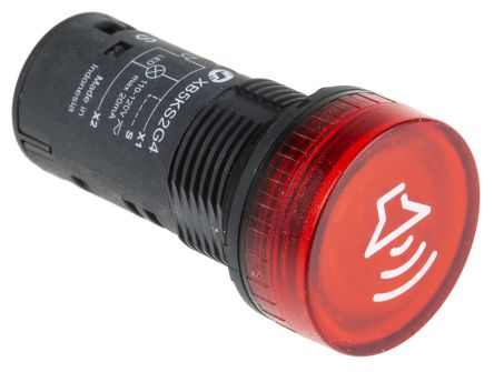 Schneider Electric Harmony XB5 Dauer-Licht Summer-Signalleuchte Rot / 90dB, 110 V Ac/dc