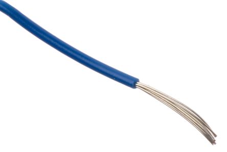 Alpha Wire Einzeladerleitung 0,2 Mm², 24 AWG 30m Blau SR-PVC Isoliert Ø 1.15mm 7/0.20 Mm Litzen UL1061