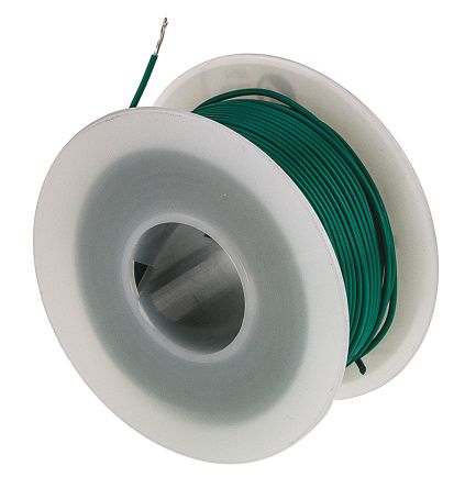 Alpha Wire Einzeladerleitung 0,33 Mm², 22 AWG 30m Grün SR-PVC Isoliert Ø 1.27mm 7/0,25 Mm Litzen UL1061