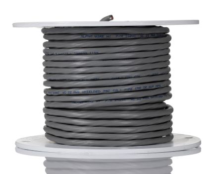 Alpha Wire Alpha Essentials Steuerkabel, 4-adrig X 0,35 Mm Grau, 30m, 22 AWG, Folie