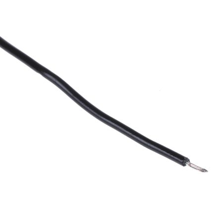 Alpha Wire Einzeladerleitung 0.35 Mm², 22 AWG 30m Schwarz PVC Isoliert Ø 1.57mm 7/0,25 Mm Litzen UL1007