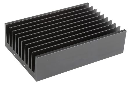 Fischer 铝散热器 电子散热器, 150 x 100 x 40mm, 1K/W, 黑色
