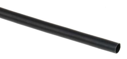 TE Connectivity RNF-100 Wärmeschrumpfschlauch, Polyolefin Schwarz, Ø 2.4mm Schrumpfrate 2:1, Länge 1.2m