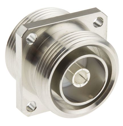 RS PRO, Plug Flange Mount 7/16 Connector, 50Ω, Solder Termination, Straight Body