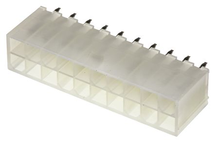 Molex Mini-Fit Jr. Leiterplatten-Stiftleiste Gerade, 20-polig / 2-reihig, Raster 4.2mm, Kabel-Platine,