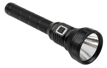 Nightsearcher Magnum-3500 Akku Taschenlampe LED Schwarz Im Alu-Gehäuse, 3500 Lm / 700 M, 240 Mm, UK-Netzstecker
