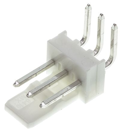 Molex KK 254 Series Right Angle Through Hole Pin Header, 3 Contact(s), 2.54mm Pitch, 1 Row(s), Unshrouded