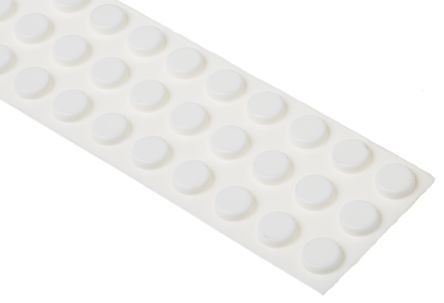 RS PRO Cylindrical PUR Self Adhesive Feet, 9.5mm Diameter X 3.2mm Height