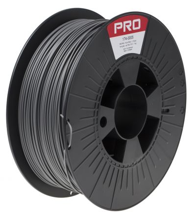 RS PRO PLA-X3 3D-Drucker Filament Zur Verwendung Mit Jeder 3D-Drucker, Grau, 1.75mm, FDM, 1kg