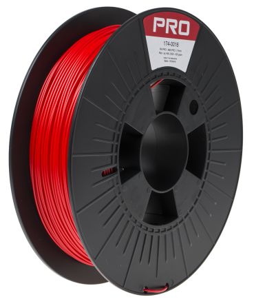 RS PRO ABS-X 3D-Drucker Filament Zur Verwendung Mit Gängige Desktop-3D-Drucker, Rot, 1.75mm, FDM, 500g