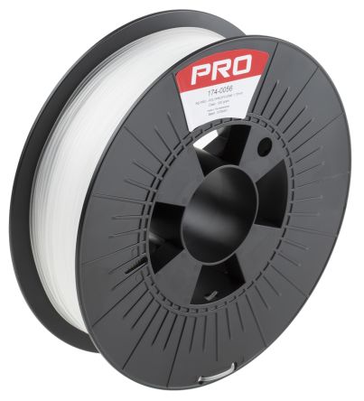 RS PRO PP 3D-Drucker Filament Zur Verwendung Mit Gängige Desktop-3D-Drucker, Lichtdurchlässig, 1.75mm, FDM, 500g