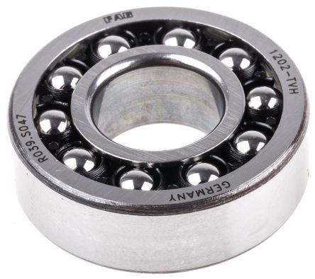 FAG 1202-TVH Self Aligning Ball Bearing- Open Type End Type, 15mm I.D, 35mm O.D