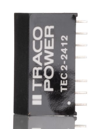 TRACOPOWER TEC 2 DC/DC-Wandler 2W 24 V Dc IN, 12V Dc OUT / 167mA 1.6kV Dc Isoliert