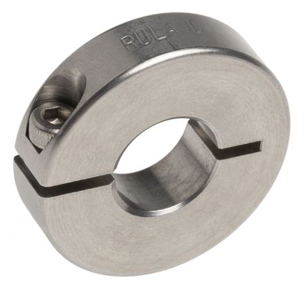 Ruland 轴环, 12mm轴直径, 一件, 夹紧螺丝, 不锈钢, 30mm外径, 8mm宽度