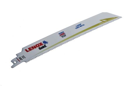 Lenox 往复锯刀片 229mm 5件装, 每英寸10锯齿, 应用: 极端金属