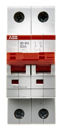 ABB SD202 Trennschalter 2P-polig 63A 125 V Dc, 440V Ac Pro M Compact 2 Schließer