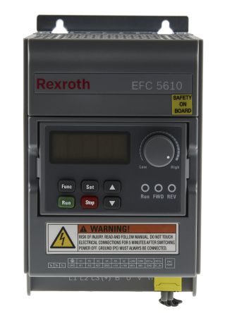 Bosch Rexroth Variador De Frecuencia Serie EFC 5610, 0,4 KW, 380 V Ac, 3 Fases, 1,3 A, 0 → 400Hz, IP20, CANOpen