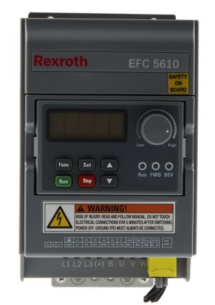 Bosch Rexroth Variateur De Fréquence EFC 5610, 0,75 KW 230 V C.a. 1 Phase, 4,1 A, 0 → 400Hz